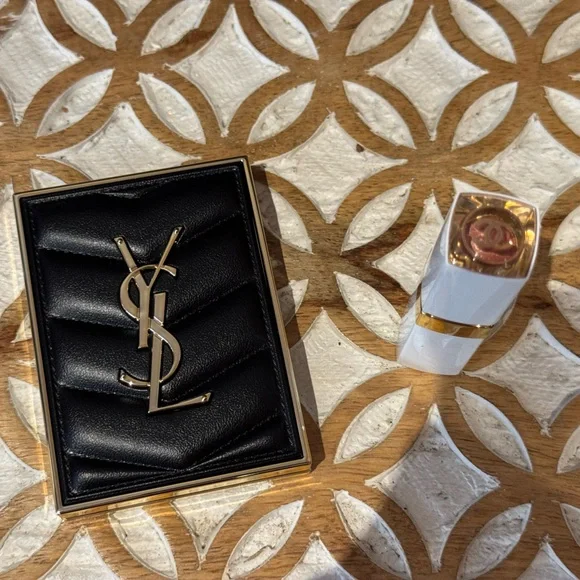Luxury Bundle YSL Couture Mini Clutch and Chanel Rouge Lipstick in Honey Bliss